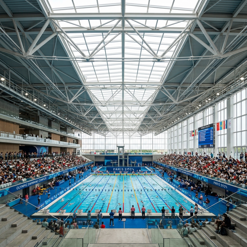 Türkiye Olimpik Kapalı Yüzme Havuzu Çatısı